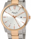 Kenneth Cole New York Men's KC9039 Classic Round Analog Rose Gold Ion-Plating Watch