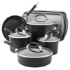 Circulon Symmetry Hard Anodized Nonstick 9-Piece Cookware with 2-Piece Bakeware Set