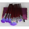 16pc Professional Cosmetic Makeup Make up Brush Brushes Set Kit With Purple Bag Case