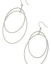 TRENDY FASHION SANDING OVAL LAYERED EARRINGS BY FASHION DESTINATION | (Silver)