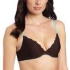 b.tempt'd by Wacoal Womens B.wow'd Push-Up Bra, Chocolate/Blue Radiance, 34D