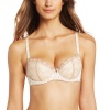 b.tempt'd by Wacoal Women's Lace Parisienne Push Up Bra, Vanilla Ice/Au natural Dot, 32DDD