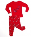 Leveret Butterfly 2 Piece Pajama 100% Cotton (Size 6M-5T)