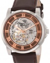Kenneth Cole New York Men's KC1745 Stainless Steel and Brown Leather Automatic Watch