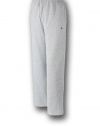 Champion Men's Double Dry Eco Fleece Open Bottom Pant, S-Gray Oxford Heather