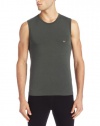 Emporio Armani Men's Basic Stretch Sleeveless Shirt, Alga, Medium