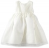Us Angels Baby-Girls Infant Classic Organza Full Skirt Dress, Ivory, 24 Months