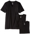 Calvin Klein Mens Body 3 Pack Slim Fit Short Sleeve V-Neck Tee, Black, Large