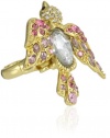 Betsey Johnson Iconic Love Bird Bird Stretch Ring, Size 7.5