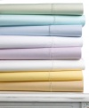 Martha Stewart Collection Bedding, 400 Thread Count Queen Flat Sheet, Flax