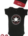 Converse All Star Kid 3-Piece Infant Gift Set (0M - 6M) - black, 0-6 mos.