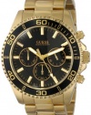 GUESS Men's U0170G2 Gold-Tone Sportwise Chronograph Watch