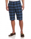 Nautica Men's Flat Front Plaid Shortss