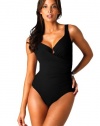 Miraclesuit Women's Must Haves One Piece Surplice Swimsuit