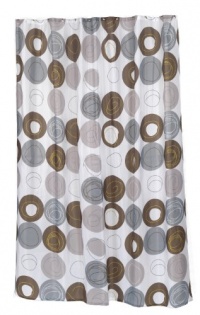 Carnation Home Fashions 100-Percent Polyester Fabric Print 70 by 84-Inch Shower Curtain, X-Long, Madison, Multi Earthtone Colors Carnation Home Fashions 100-Percent Polyester Fabric Print 70 by 84-Inch Shower Curtain, X-Long, Madison, Multi Earthtone Colors