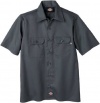 Dickies QS201 Boys Twill Short Sleeve Moisture Control Shirt Black/Charcoal/Navy/Tan