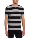 HUGO BOSS Men's Stripe Crew Neck Lounge Shirt