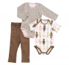 Dwellstudio Organic Bodysuit and Pants Starter Gift Set, Paper Dolls, 3-6 Months