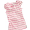 Guess Kids Girls 7-16 Pearl Stripe Top (Medium (10/12), Pink)