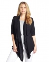 Karen Kane Plus-Size Long Sleeve Drape Jacket