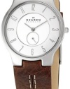 Skagen Men's 433LSL1 Slim Brown Leather Watch