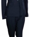 Nine West Women's Pleated Collar Pant Suit