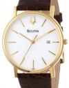 Bulova Men's 97B100 Strap White Dial Watch