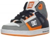 DC Rebound SE Skate Sneaker (Little Kid/Big Kid),Battleship/Pumpkin,2.5 M US Little Kid