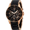 Marc Jacobs Pelly Chronograph Black Dial Rose Gold-tone Steel Ladies Watch MBM2553