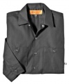 Dickies Occupational Workwear LL535CH L Polyester/ Cotton Men's Long Sleeve Industrial Work Shirt, Large, Dark Charcoal