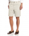 Geoffrey Beene Men's Flat Front Twill Extender Short