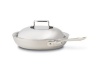 All-Clad BD551117NSR2 Brushed Stainless Steel D5 5-Ply Bonded Dishwasher Safe Nonstick French Skillet with Domed Lid Cookware, Silver