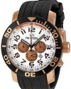 TW Steel Men's TW77 Grandeur Diver Black Rubber White Chronograph Dial Watch