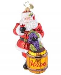 Spread good cheer. Santa swirls like a pro and gives the first toast in a Christopher Radko ornament that's all about merriment. Spread good cheer. Santa swirls like a pro and gives the first toast in a Christopher Radko ornament that's all about merriment.