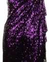 Draped Sequined One Shoulder Dress