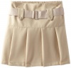 Nautica Girls 7-16 Belted Drop Waist Scooter, Su Khaki, 7