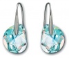 Swarovski Galet Light Azore Blue Pierced Earrings��Austria