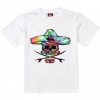 Quiksilver - Boys Hippy Skull Bt0 Wy7 T-Shirt, Size: Medium, Color: White