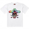 Quiksilver - Boys Hippy Skull Bt0 Wy7 T-Shirt, Size: Medium, Color: White