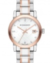 Burberry Silver Dial Two-tone Ladies Watch BU9127