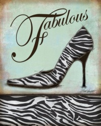 Zebra Shoe Art Poster Print by Todd Williams, 8x10 Art Poster Print by Todd Williams, 8x10