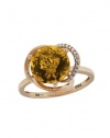 Effy Jewlery 14K Rose Gold Citrine and Diamond Ring, 3.15 TCW Ring size 7