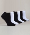Calvin Klein Women's Athletic Logo Tab Ped Socks - 6 Pack, White-10, Medium