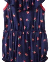 Splendid Littles Baby-Girls Newborn Parisian Tulip Romper, Navy, 6-12 Months