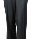 Calvin Klein Women's Pinstripe Dress Pants Charcoal/White Stripe