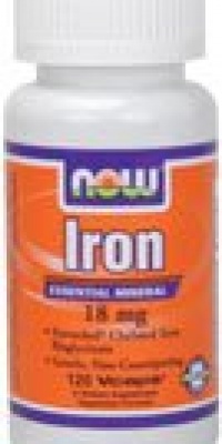 Now Foods Iron 18mg Ferrochel, Veg-capsules, 120-Count