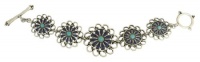 Lucky Brand Silver Navy Turquoise Toggle Bracelet Lucky Brand Silver Navy Turquoise Toggle Bracelet