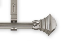 Source Global Unique 98-Inch to 144-Inch Adjustable Curtain Rod Sets, Square Style, Pewter Source Global Unique 98-Inch to 144-Inch Adjustable Curtain Rod Sets, Square Style, Pewter