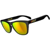 Oakley Valentino Rossi Signature Series Frogskins Polished Black/Fire Iridium Sunglasses