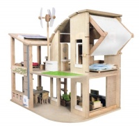 Plan Toys The Green Dollhouse with Furniture Plan Toys The Green Dollhouse with Furniture